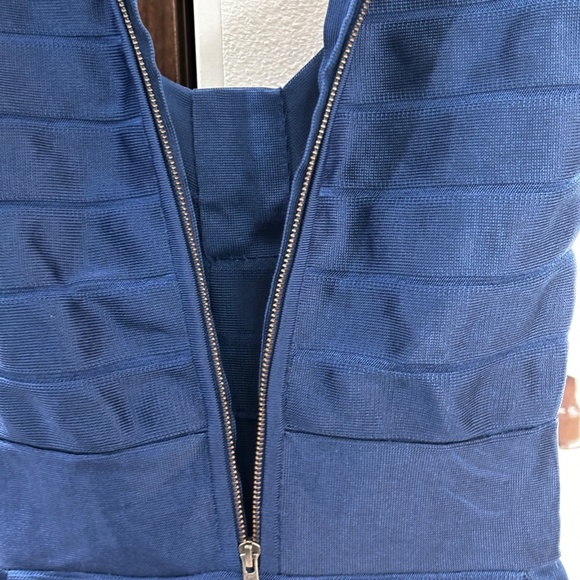 French Connection Bodycon Bandage Dress - Blue Size 2 - Picture 6 of 8
